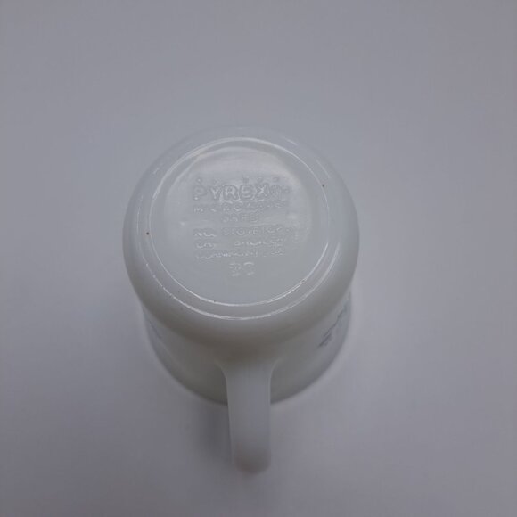 Pyrex Corning Ware Summer Expressions Blue Flower Creamer Vintage - Picture 9 of 10